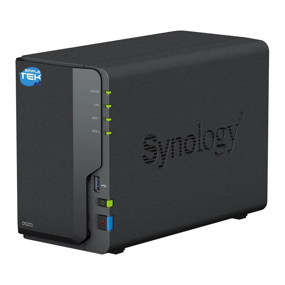 Synology DS223 Nas 2-BAY Double HDD 6TB Embedded SATA Ethernet Lan IP Phone - Image 2 of 4