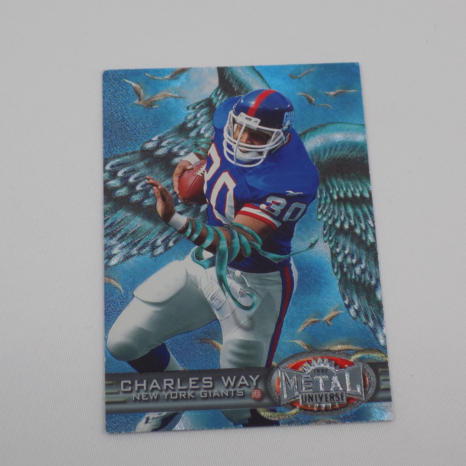 1997 Skybox Metal Universe Charles Way #150 New York Giants Full Back FB NFL