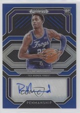 2021 Panini Prizm Draft Picks College Penmanship Blue /149 RJ Nembhard Auto 0o6v