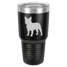 Tumbler 20oz 30oz Travel Mug Cup Vacuum Insulated Stainless Steel French Bulldog