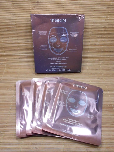 111Skin Rose Gold Brightening Facial Treatment Mask, Box of 4 - EXP:150522
