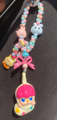 Authentic DUDUDI Cute Keychain for Bag Phone Handmade Beads Gift For Her Girl