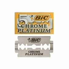 BIC Chrome Platinum Double Edge Safety Razor Blades 5 Count - 1 pack