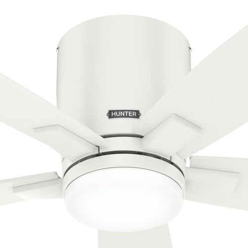 Flat Ceiling Fan with Remote Control Valencia White 132cm LED Lighting - Picture 2 of 10