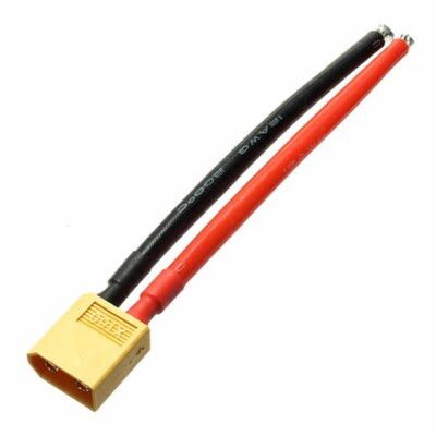 1 x XT60 Male Stecker Kabel 20 cm - 12 AWG - LIPO AKKU RC Modellbau