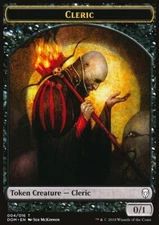 MTG Magic the Gathering Token - Cleric (4/296) Dominaria LP