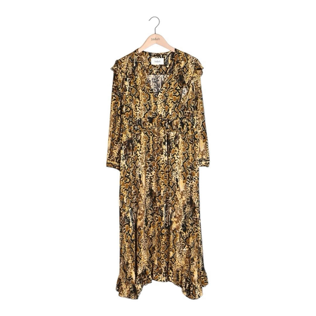 bash brown dress ba&sh - V-neck Collar Dress Cleli for Women - Green