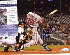RUSNEY  CASTILLO   BOSTON  RED SOX  SIGNED AUTOGRAPHED  8X10  PHOTO  JSA L56067