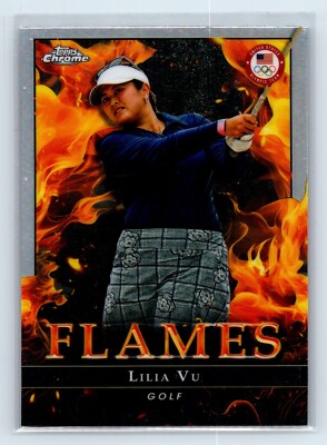 2024 Topps Chrome US Olympics Lilia Vu Flames Refractor #F-2