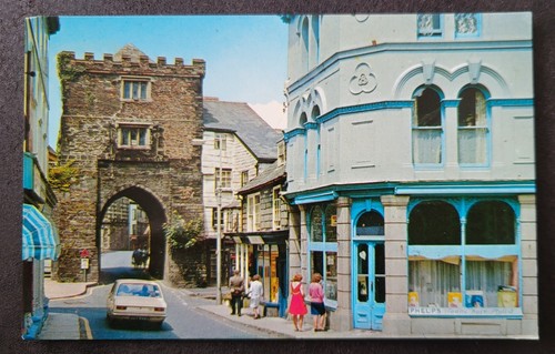 Vintage Postkarte unverpostet The Gateway Launceston Cornwall England