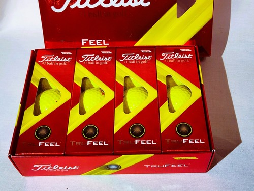 Titleist TRUFEEL Yellow Golf Balls – NEW – 4 Sleeves – Goodwill Classic Logo - Picture 2 of 3