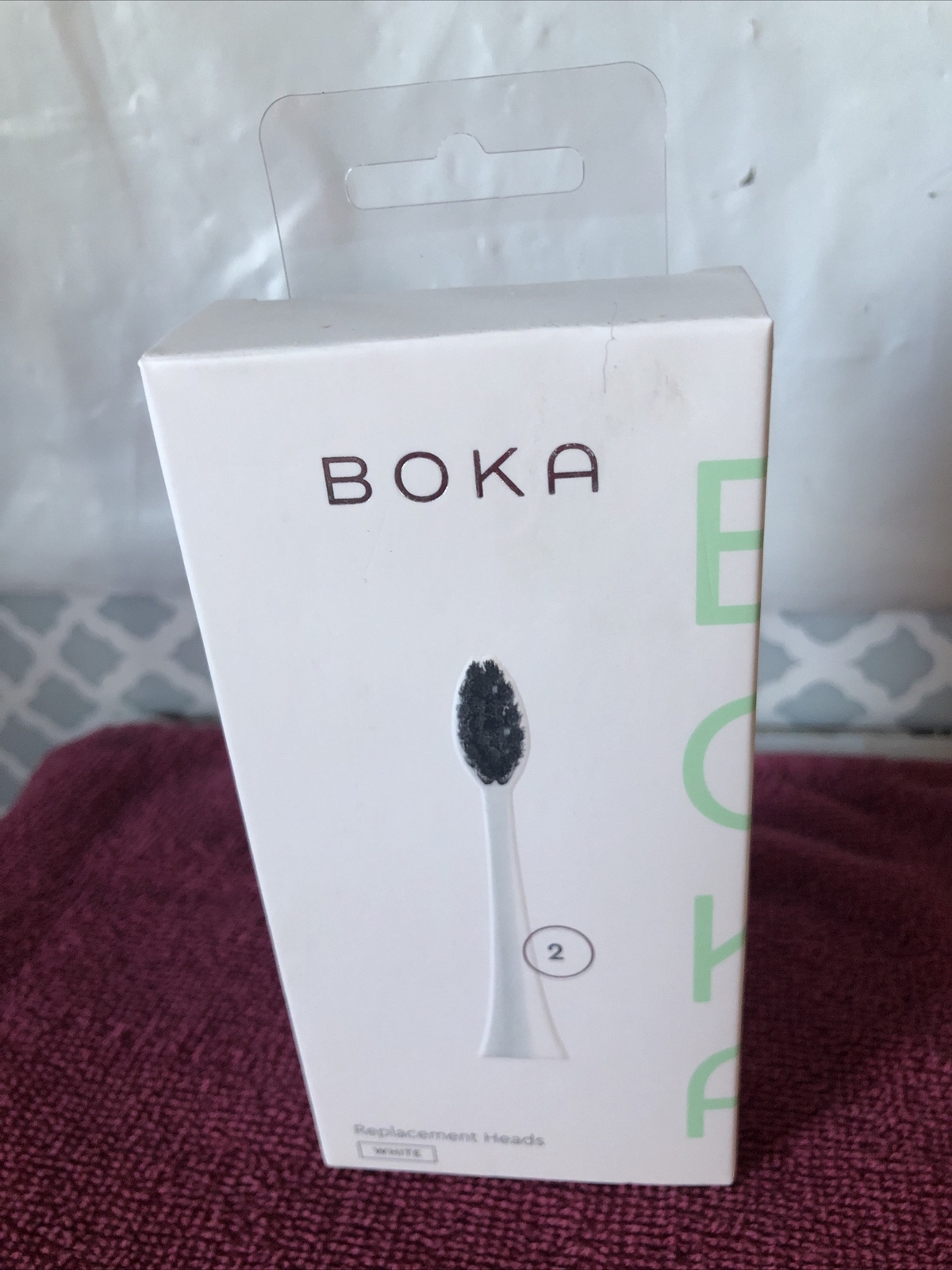 2 pack - Boka Electric Toothbrush replacement heads White Ch