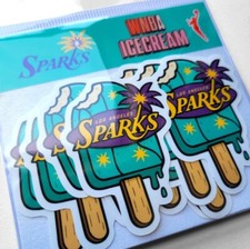 Los Angeles Sparks WNBA Cute ice cream Logo Stickers pack of 10 !! Party Favors