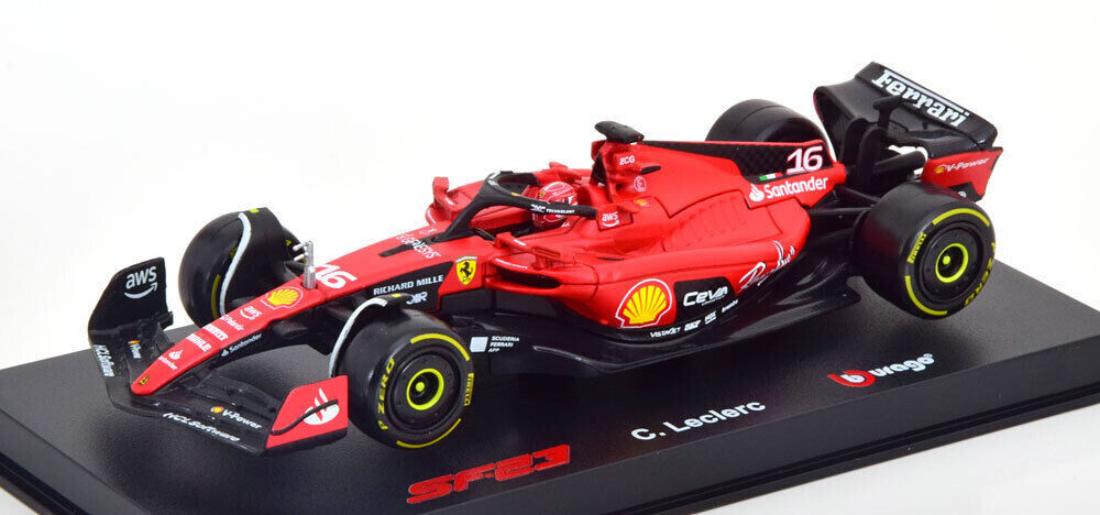 BURAGO FORMULA  RACING  1:43 AUTO FERRARI F1 SF-23  2023 #16 C. LECLERC 18-36835