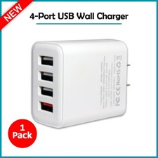 B2G1 4 Port Quick Charge 4.8A USB Wall Charger for Apple iPad Air 11.0/ Air 13.0