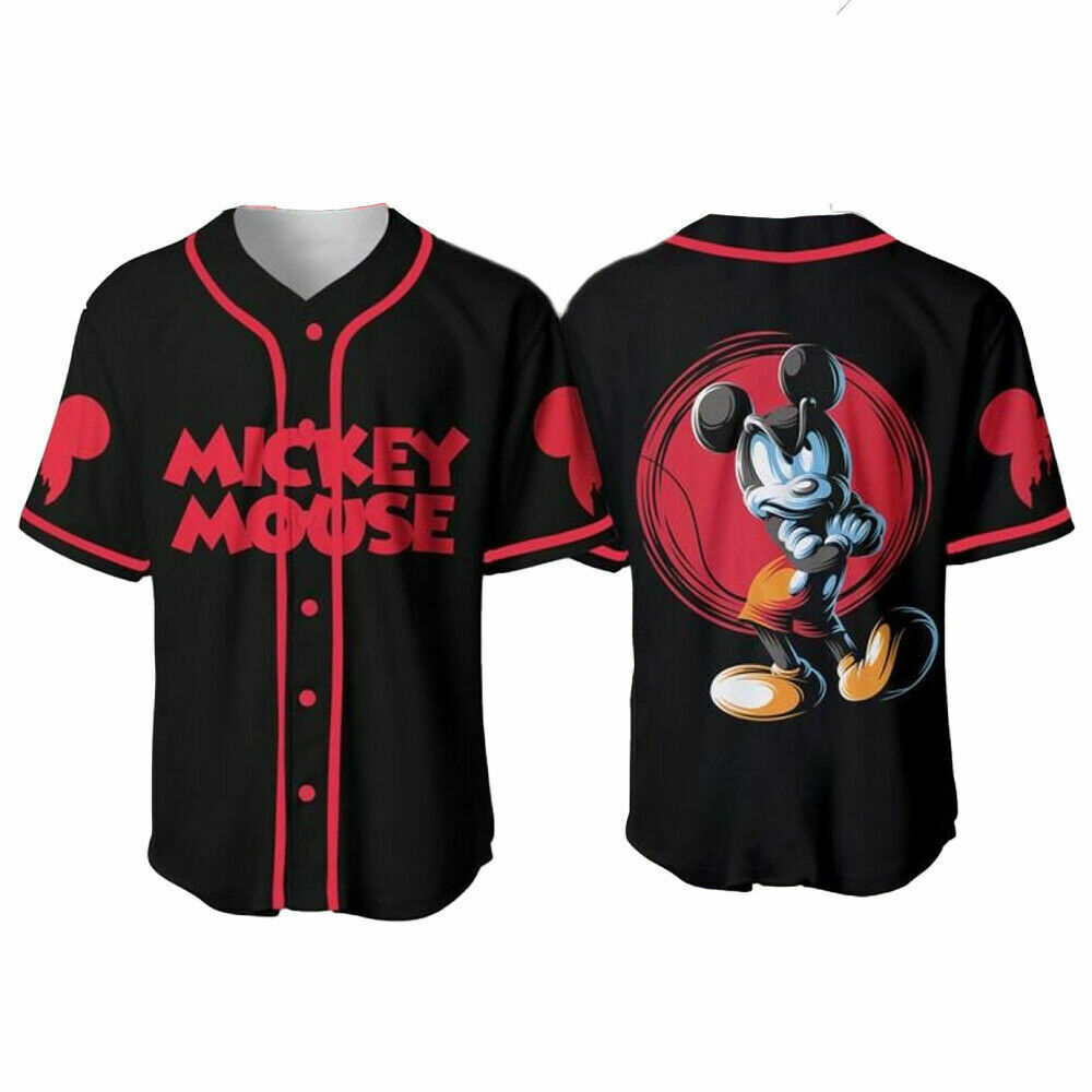 Mickey Mouse Cartoon Lovers 3D BASEBALL JERSEY SHIRT Halloween Gift Best  Price | eBay