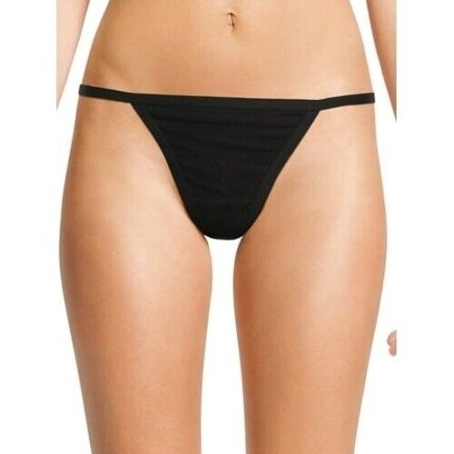 Bragas de tanga de algodón para mujer No Boundaries talla 3XL negras lisas - Imagen 1 de 1
