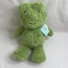Hug Me Stuffed Animal Plush Frog 12 In NWT Green