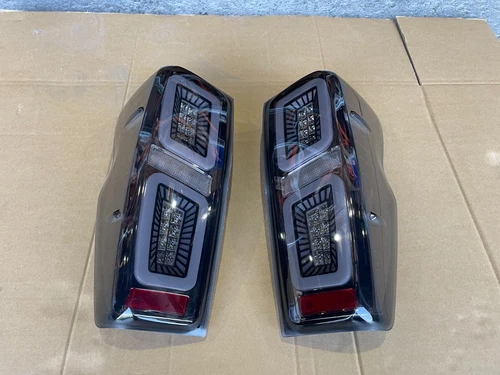 A Pair Semi Smoked LED Taillights for Isuzu Dmax D-MAX 2020-On Rear Tail Lamp