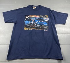 Vintage RUSTY WALLACE NASCAR Miller Beer Racing T-Shirt Size Large
