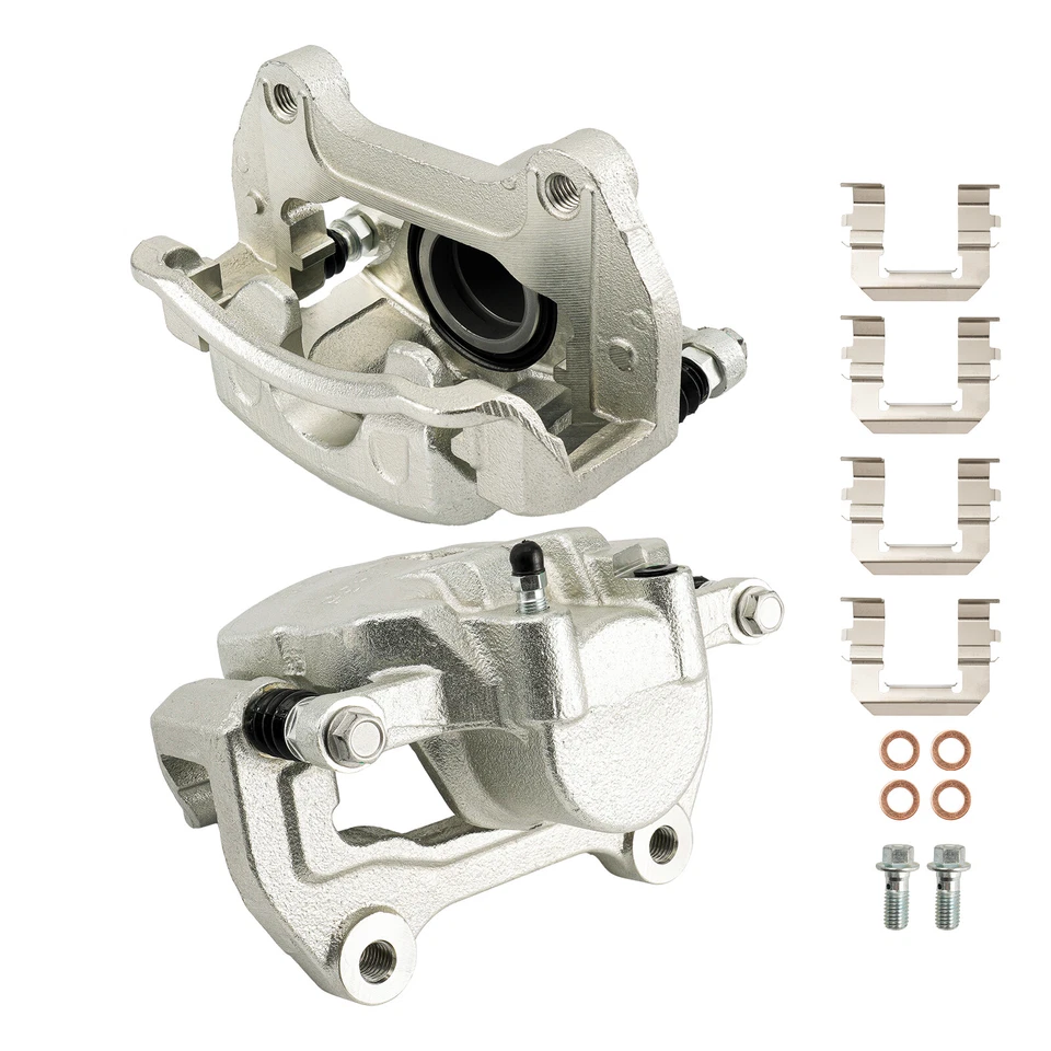 Pinzas de freno delanteras con par de soportes 2 para Chevy Equinox Impala GMC Terrain 2,4 L Foto 2 de 4