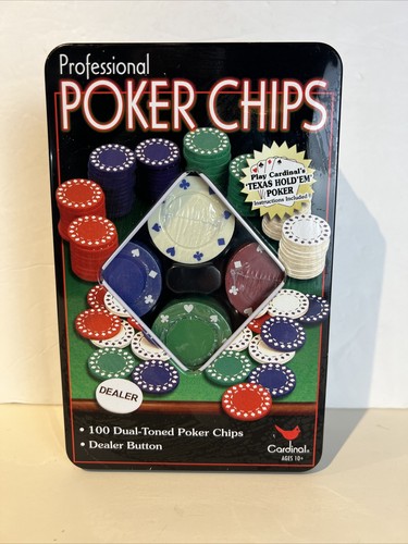 Relaxdays Pokerset Met 100 Chips - Complete Set In Afsluitbare Koffer