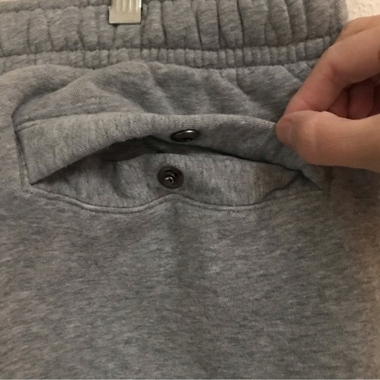 Nike heathered gray thick drawstring sweatpants X… - image 4