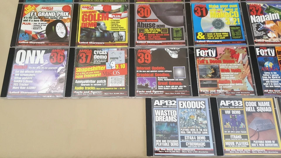 HUGE LOT of (43) Amiga Format Magazine CDs in Jewel Cases ©1996-2000 3000 4000 - Image 4 of 4