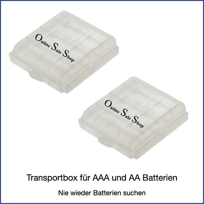 Batterie Aufbewahrung 4x Plastik-Batteriebox Für AAA & AA