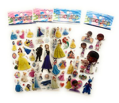 4 Different Sheets, 3D Puffy Stickers, Children Stickers Kids Gift