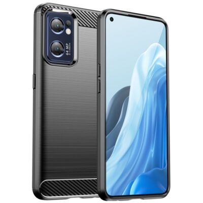 Carbon Hülle für Oppo Find X5 Lite Handyhülle Back Cover Handy Tasche Bumper Neu