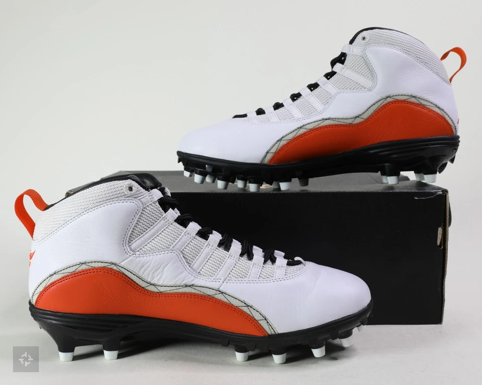 耐克 Jordan 10 Mid Superbad Solefly 球员独家 PE 足球鞋 9.5 码 — 第 2/4 张图片