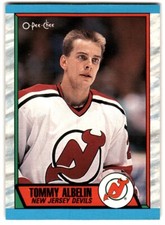 1989-90 O-Pee-Chee Tommy Albelin #241 New Jersey Devils