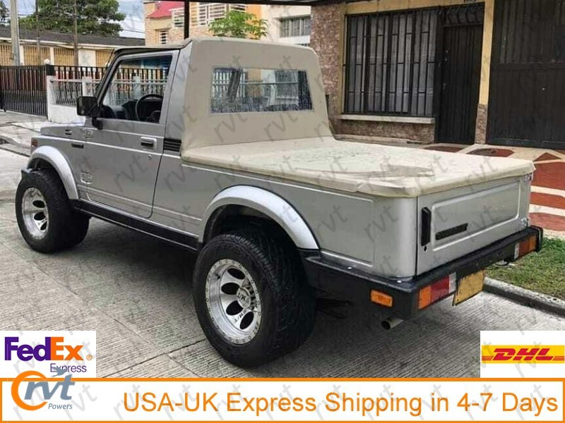 For Suzuki Samurai Replacement Soft Top With Deck Cover-Black