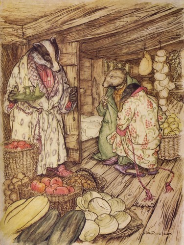 Wind and Willows Prints by Arthur Rackham Set of Four A4 Size Vintage Pictures - Picture 4 of 5