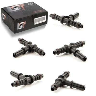5x Bewässerungssystem T-Stück Schlauchverbinder Reduzierstück Ø 6 mm - Ø 8 mm