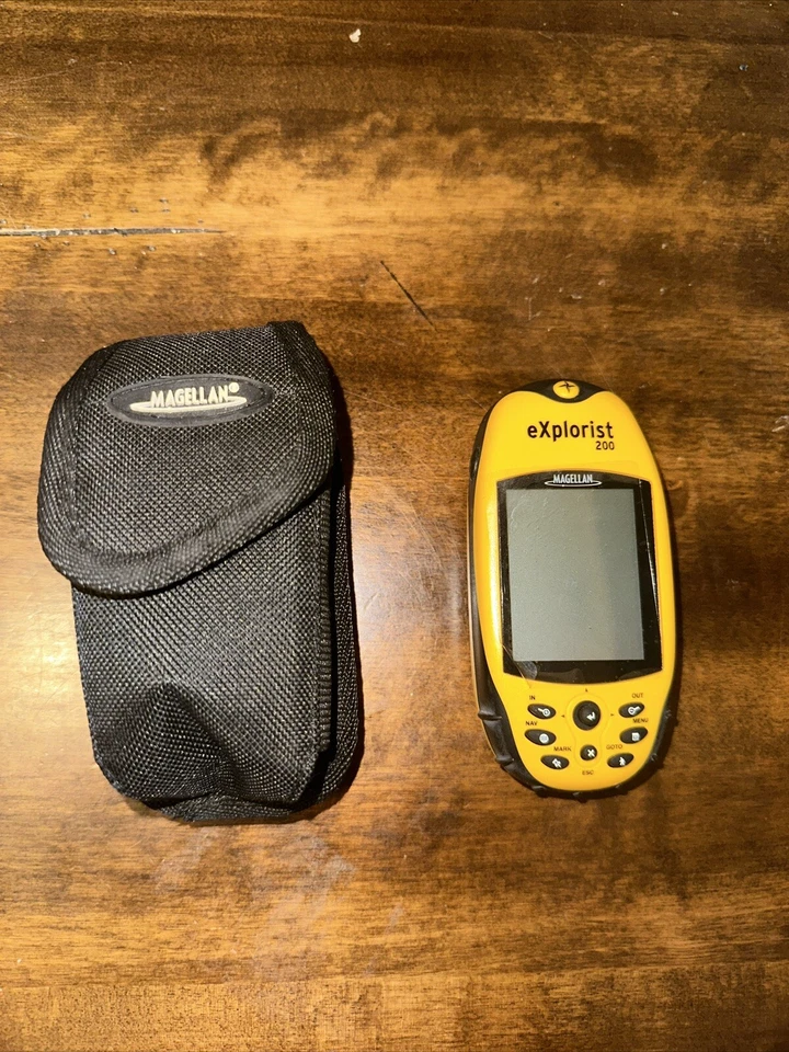Magellan Explorist 200 Yellow 2.3" LCD Waterproof Hiking GPS Navigator For Parts - Image 2 of 4