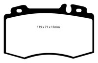 Ebc B12 Bremsen Kit Vorne BeläGe Scheiben FüR Mercedes-Benz M-Klasse (W163)
