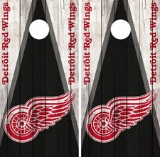 Detroit Red Wings Cornhole Wrap NHL Vintage Game Skin Set Vinyl Decal Art CO288