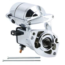 CHROME MOTORCYCLE STARTER FOR 94-06 HARLEY DAVIDSON 31553-94/A 31559-99A