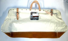 McGuire Nicholas 24"  Mason Bag heavy duty canvas w/ Full grain leather bottom