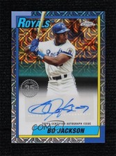 2025 Series 1 1990 Topps Chrome Silver Pack 21/50 Bo Jackson #90CA-BJ Auto tw0