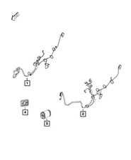Genuine Mopar Front Door Wiring Left 68171802AF