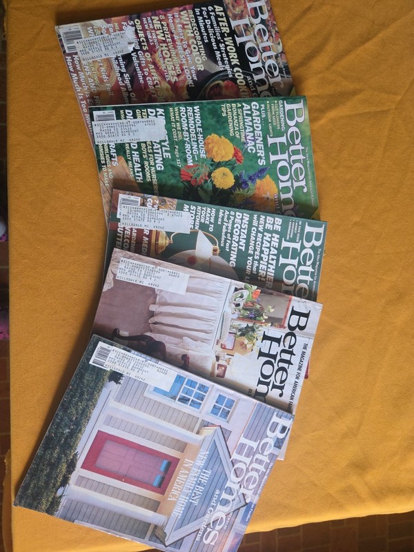 Lot Of 5 Better Homes And Gardens Magazines Feb, May, March, Oct, Aug 1987