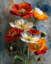 Paint by Numbers Kit for Adults,Attractive Flowers Paint by Number for Adults