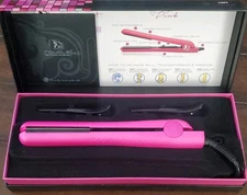 Royale Pro 100% Ceramic Plate Hair Styling Iron Hot Pink New In Open Box
