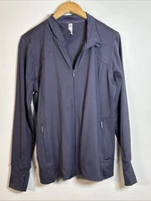 RBX Women’s Full Zip Jacket Large Purple Lightweight Activewear Running Yoga