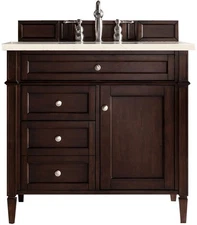 James Martin Vanities 650-V36-3EMR Brittany 36" Single Basin - Wood