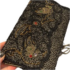 Le Regale Vintage Bread Bag Black W Color Highlights Design Good