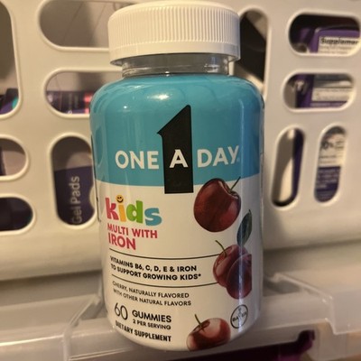 Kids Multivitamin with Iron Gummy, Vitamin D, Vitamin C, E, Zinc for Immune Supp